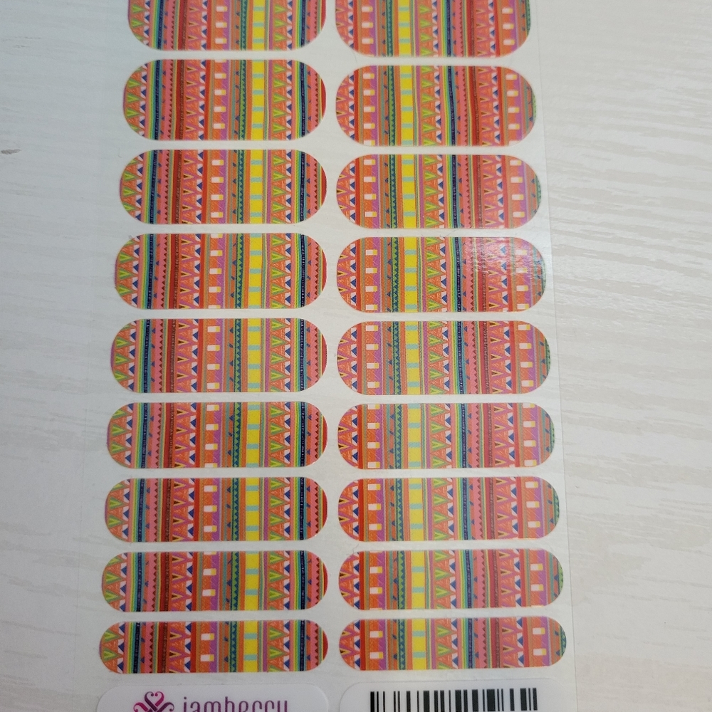Full Sheet Jam Nail Wraps - Guacamole